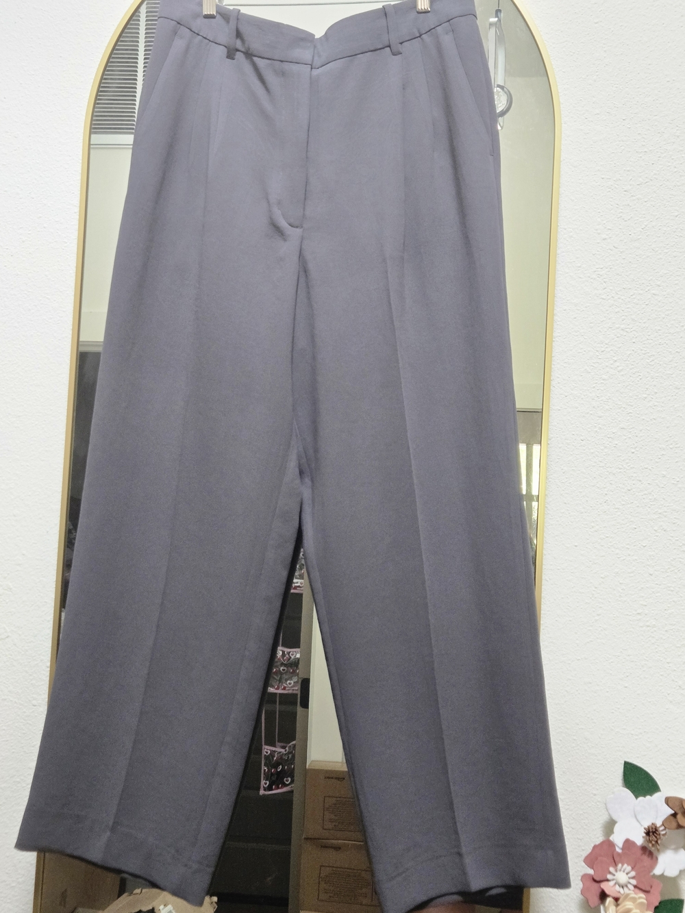Aritzia Effortless Wide-Leg Crepe Pants – Black, Size 14